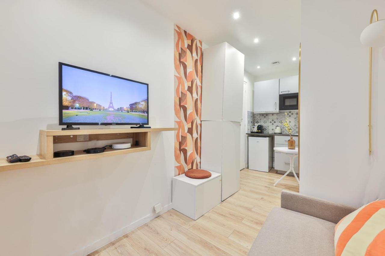 Charming Studio - 2P - Eiffel Tower Paris Exteriör bild